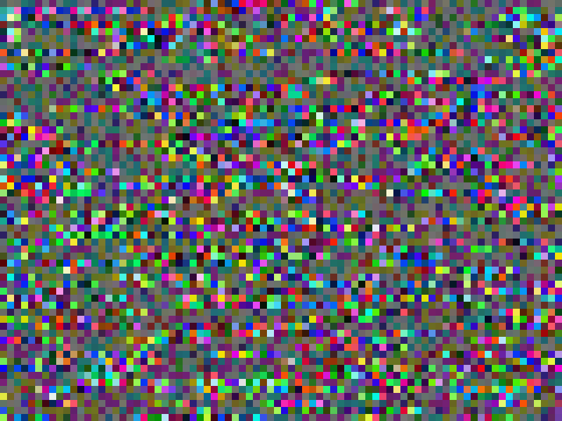 A grid of colours, produced by running a text file through this tool